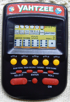 yahtzee handheld game